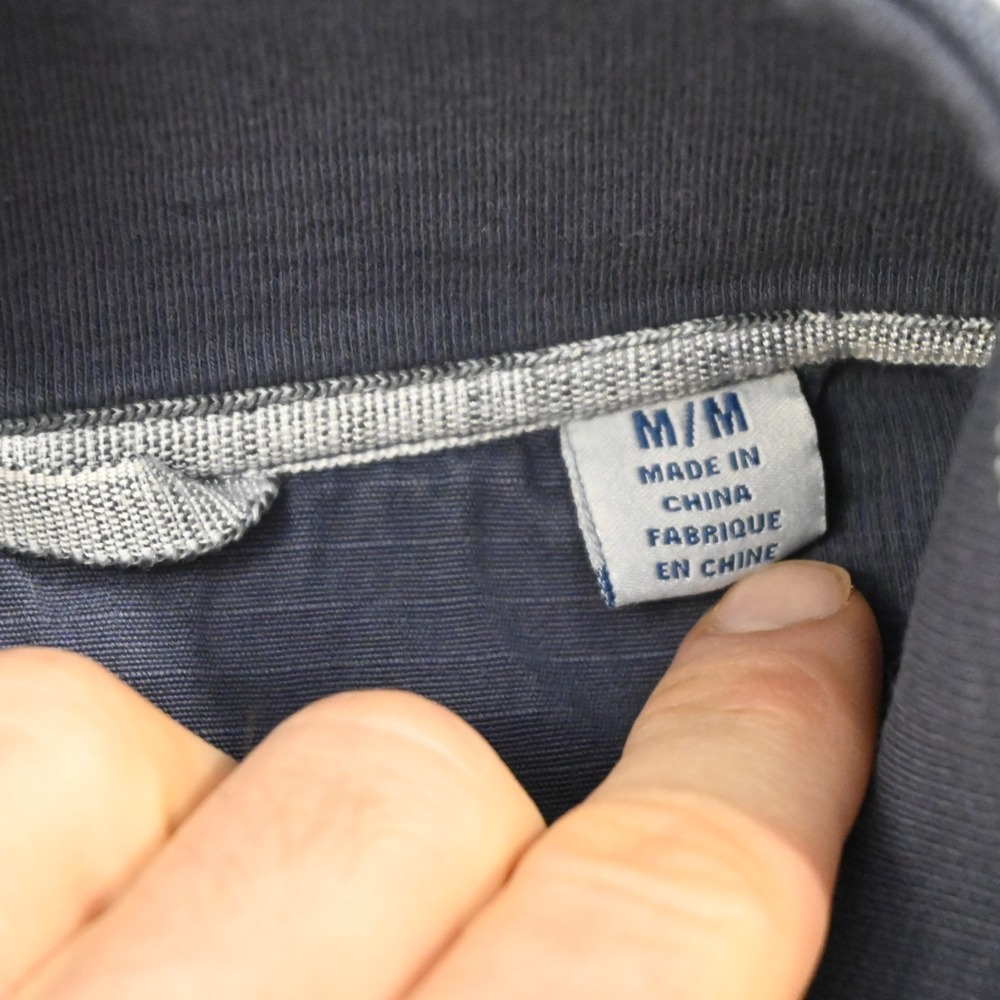 Tommy Bahama Marlin 1/4 Zip Jacket Blue Pima Long Sleeve Mens Size Medium - Picture 8 of 11